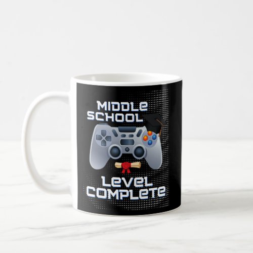 Middle school level complete gamer graduation 8th coffee mug
