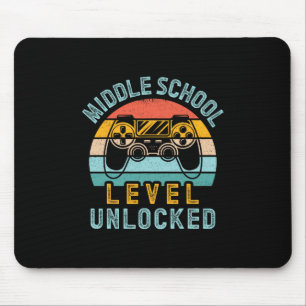 Middle School Level Unlocked Video Game Ck To Scho Mouse Pad