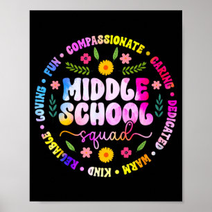 Middle school squad middle school teacher team  poster