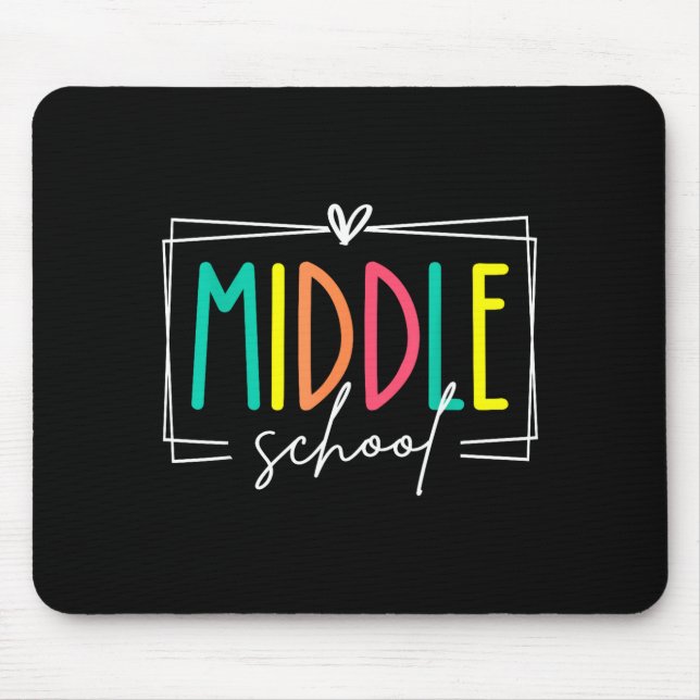 Middle school squad teacher dream team student mouse pad (Front)