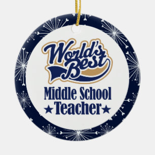 Middle School Teacher Gift Ornament