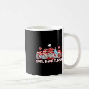 Middle School Teacher Job Christmas Gnome Ck To Sc Coffee Mug