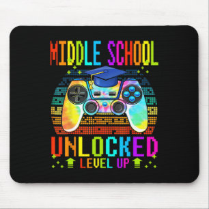 middle school Unlocked Level Up Gamer Back To Scho Mouse Pad
