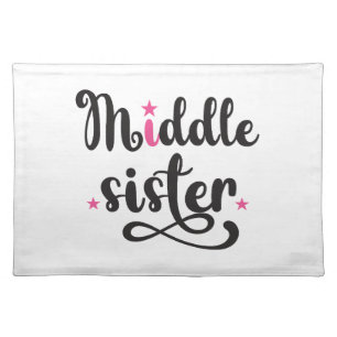 Middle Sister, Cute Stars Cloth Placemat