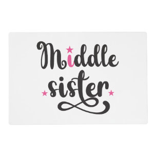 Middle Sister, Cute Stars Placemat