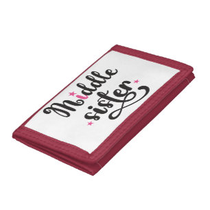 Middle Sister, Cute Stars Tri-fold Wallet