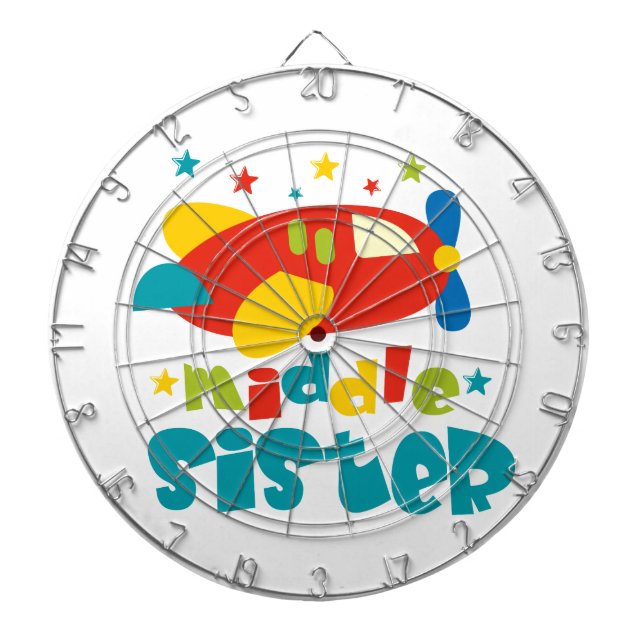 Middle Sister Plane Dart Board (Front)