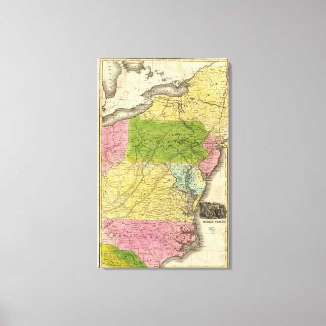 Middle States 3 Canvas Print (Front)