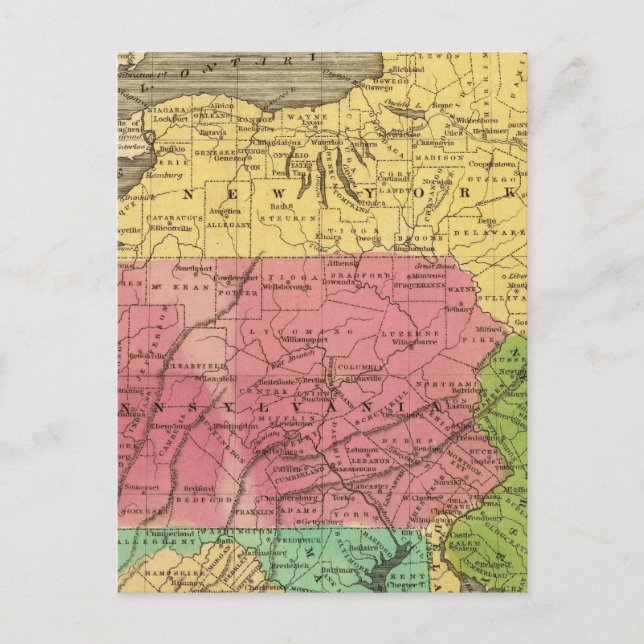 Middle States 3 Postcard (Front)