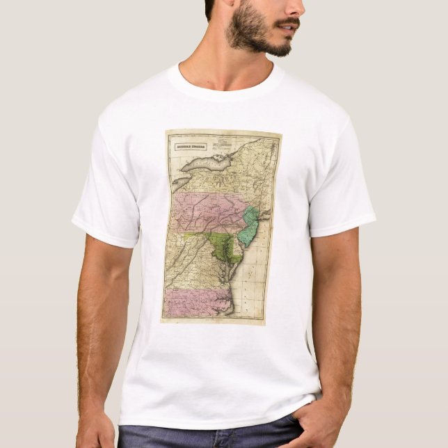 Middle States Olney Map T-Shirt (Front)