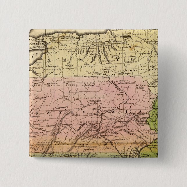 Middle States Pinback Button (Front)