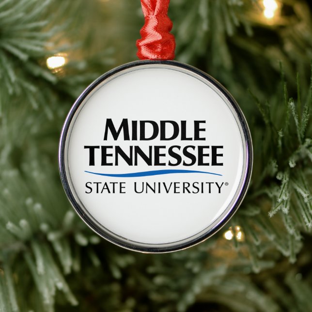 Middle Tennessee State University Metal Ornament (Tree)