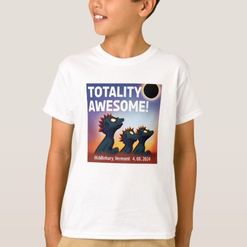 Middlebury Totality Awesome Alien Party T_Shirt