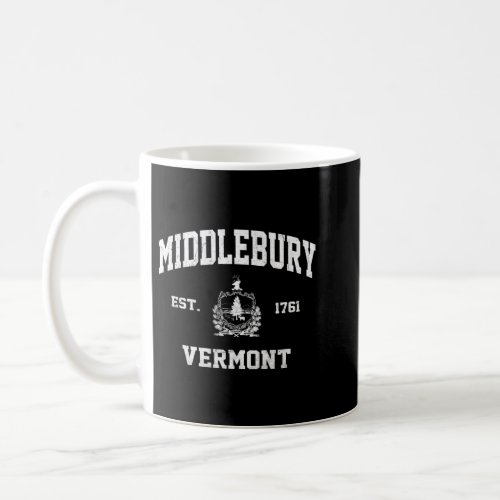 Middlebury Vermont VT vintage State Athletic style Coffee Mug