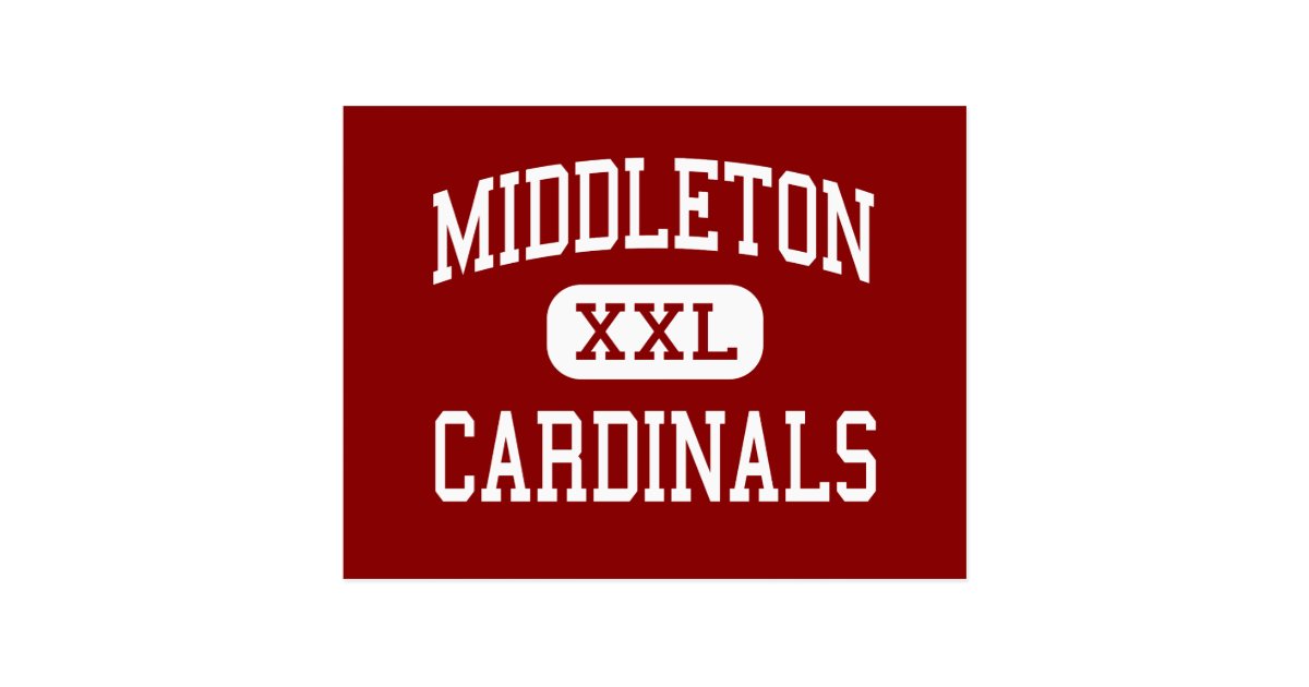 Middleton - Cardinals - High - Middleton Wisconsin Postcard | Zazzle.com