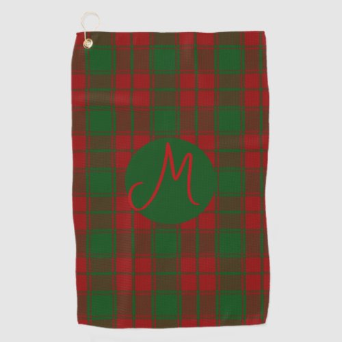 Middleton Tartan Monogrammed Golf Towel