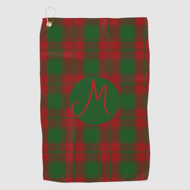 Middleton Tartan Monogrammed Golf Towel (Front)