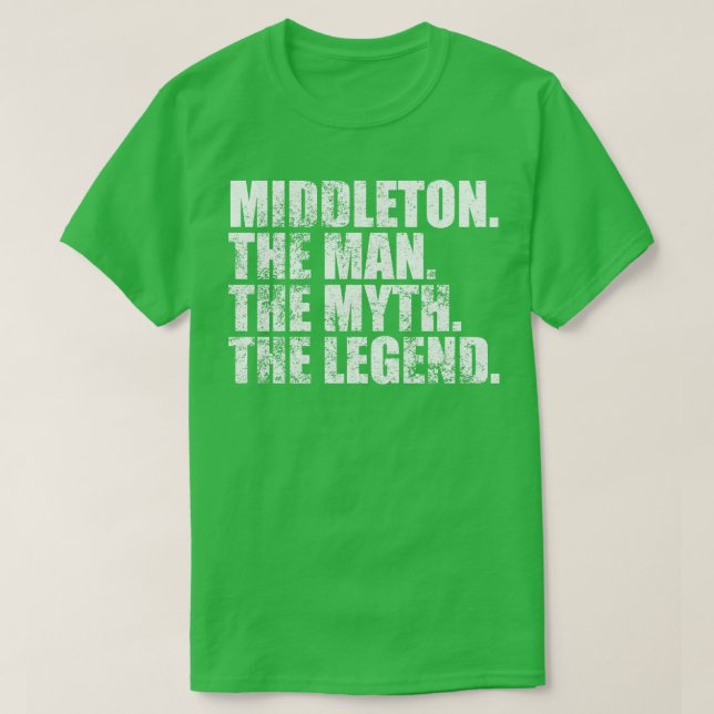 MiddletonMiddleton Family name Middleton last Name T-Shirt (Design Front)