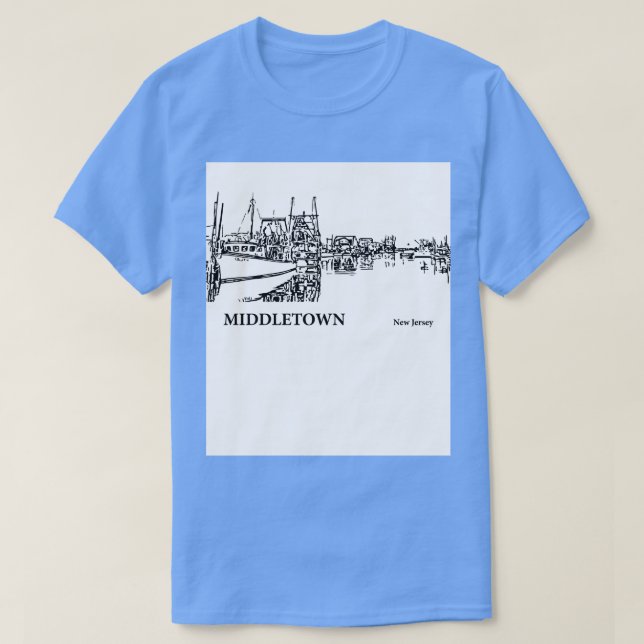 Middletown New Jersey  3 T-Shirt (Design Front)