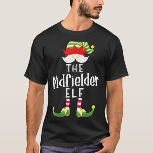 Midfielder Elf Group Christmas Pajama Party 1 T_Shirt