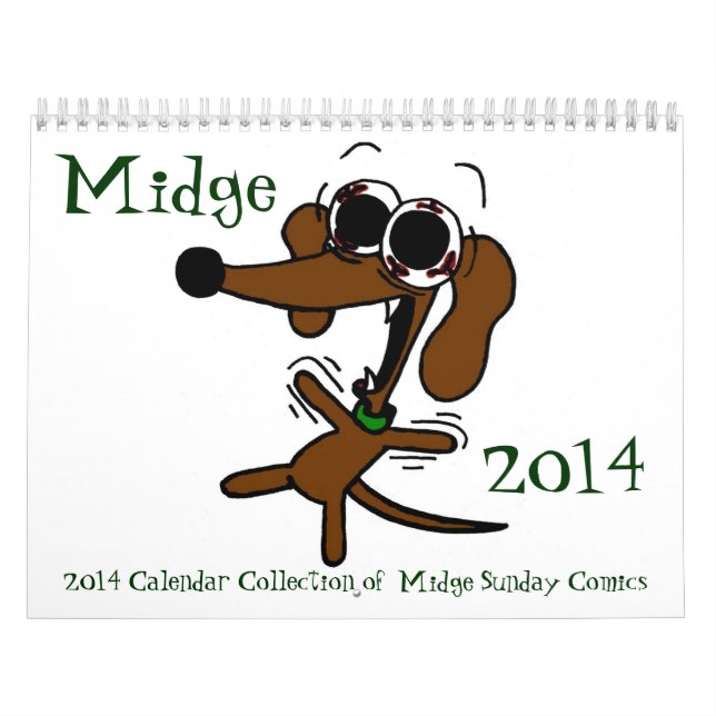 Midge 2014 'Sunday Comics' Calendar (Cover)