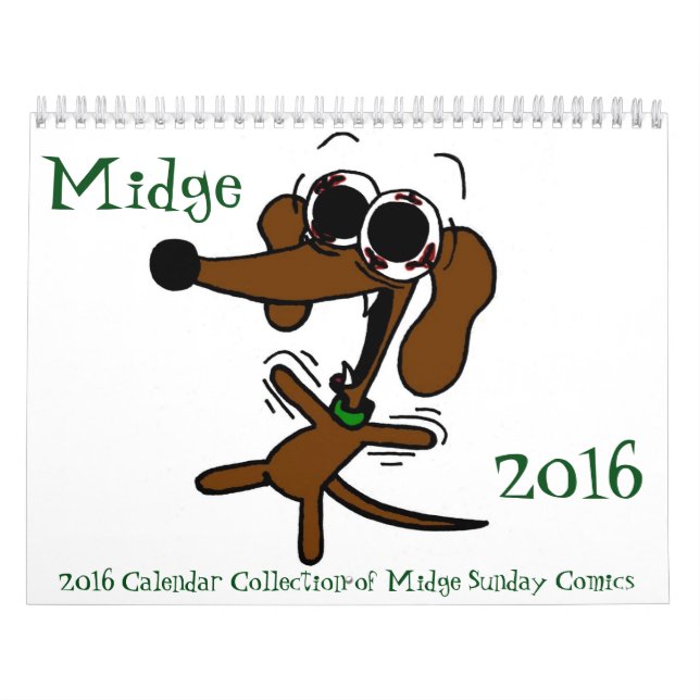 Midge 2016 'Sunday Comics' Calendar (Cover)