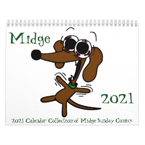 Midge 2021 Sunday Comics Calendar