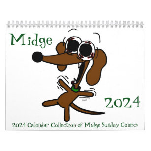 Midge 2024 'Sunday Comics' Calendar