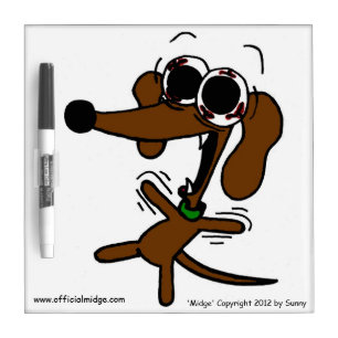 Midge Freakin' Out Dry Erase Board