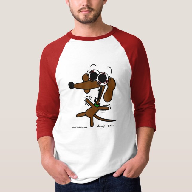 Midge Freakin' Out Mens Raglan T-Shirt (Front)