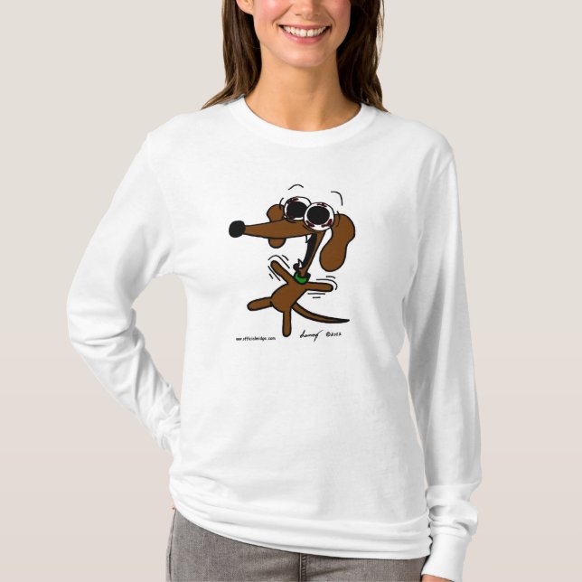 Midge Freakin' Out Womens Hooded Sweatshirt T-Shirt (Front)