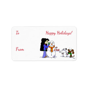 Midge "Happy Holidays" Gift Labels