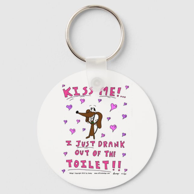 Midge 'KISS ME' Keychain (Front)