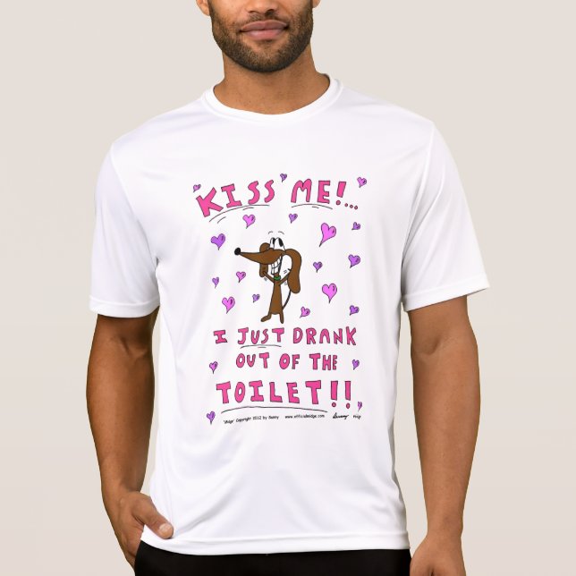 Midge "KISS ME" Mens Performance T-Shirt (Front)
