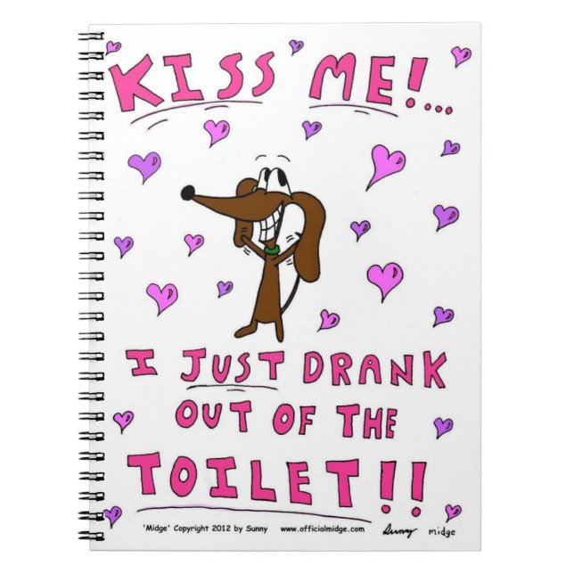 Midge "KISS ME" Notebook (Front)