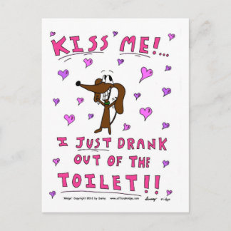 Midge 'KISS ME' Postcard