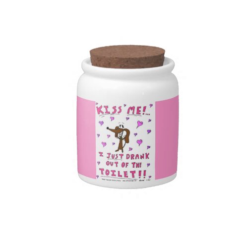 Midge KISS ME Treat Jar _ Pink