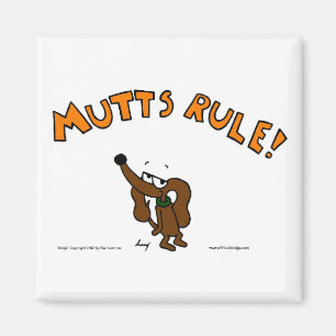 Midge MUTTS RULE Magnet