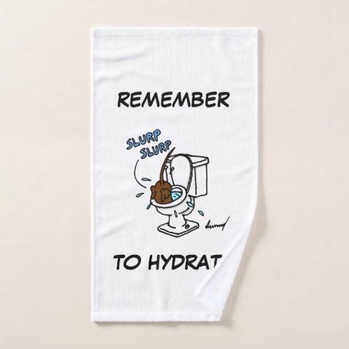 Midge Remember to Hydrate Hand Towel