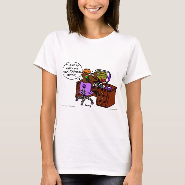 Midge Stock Portfolio Womens Baby Doll T-Shirt (Front)