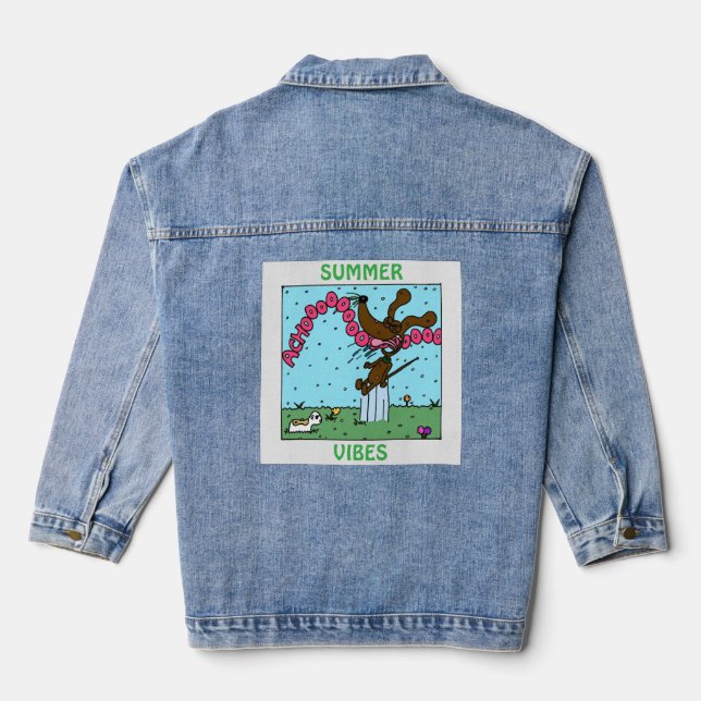 Midge "SUMMER VIBES" Denim Jacket (Back)