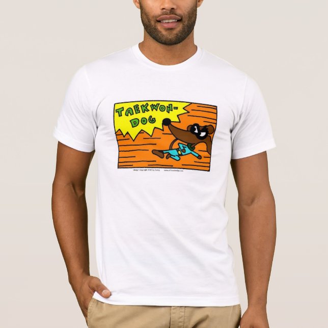 Midge "TAEKWON-DOG" Mens Bella Canvas T-Shirt (Front)