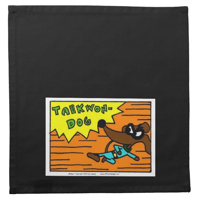 Midge TAEKWON-DOG Napkins - Set of 4 (Front)