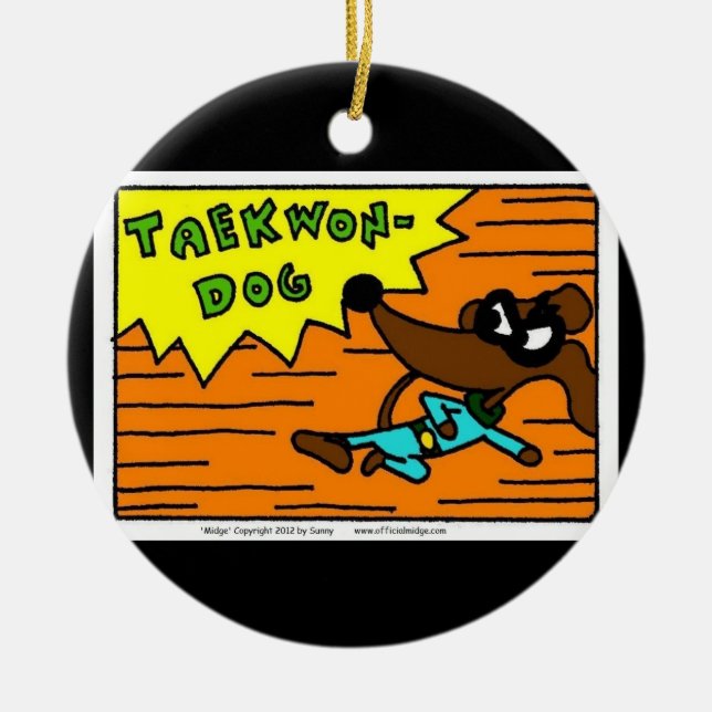 Midge TAEKWON-DOG Ornament (Front)
