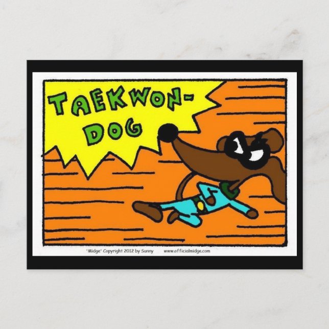 Midge TAEKWON-DOG Postcard (Front)