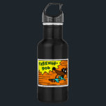 Midge TAEKWON-DOG Stainless Steel Water Bottle<br><div class="desc">Straight from the Midge comics - It's Midge's superhero alter ego "TAEKWON-DOG",  the costumed canine with mad martial arts skills! Midge is a butt-kicking defender of justice! KIYAP!!!!! Original design. 'Midge' and all related characters and logos are property of Sunny Arts Studio. Copyright 2012 by Sunny</div>