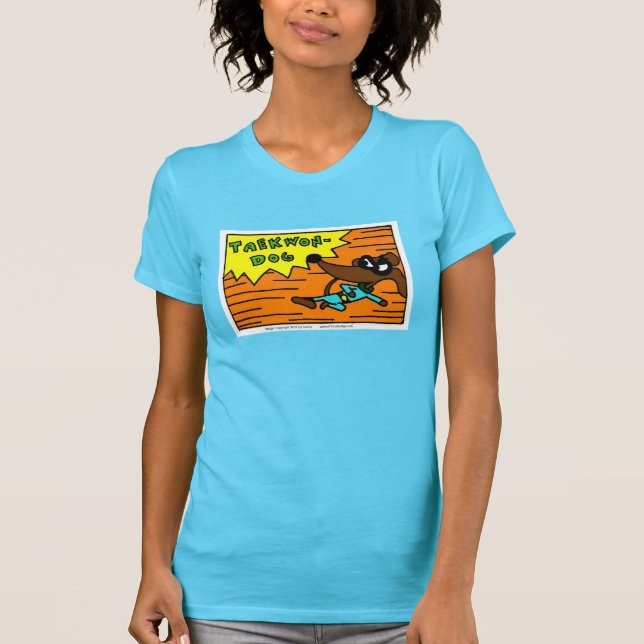 Midge "TAEKWON-DOG" Womens T-Shirt (Front)