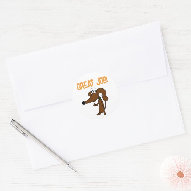 Midge Thumbs Up "GREAT JOB!" Stickers (Envelope)