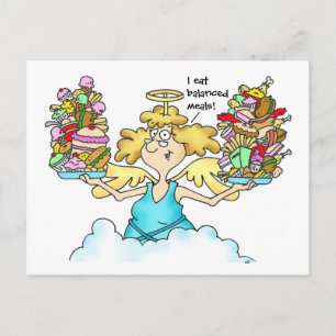 Midge's Diet Postcard #8 Balanced Meals