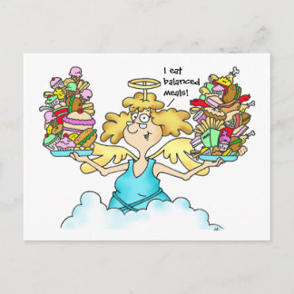 Midge's Diet Postcard #8 Balanced Meals